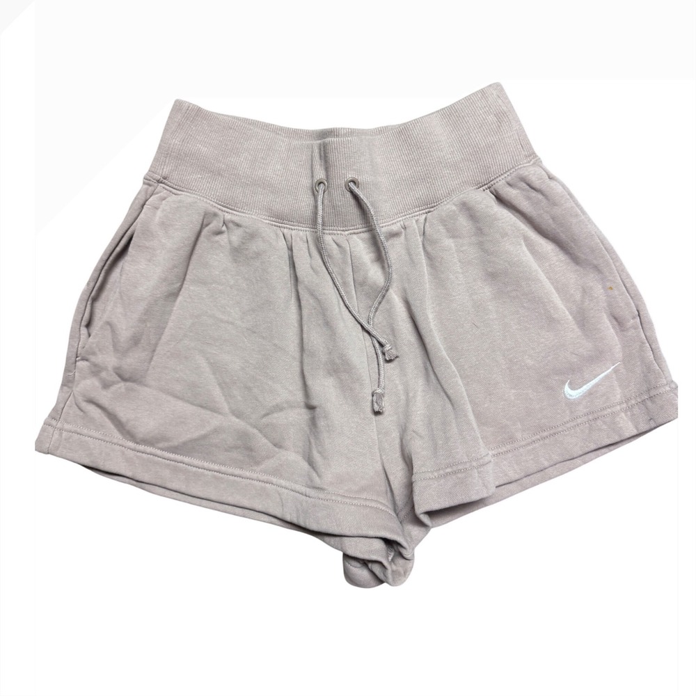 NOT FOR SALE Nike Sportswear Women Phoenix Fleece Shorts Mauve Taupe High Rise